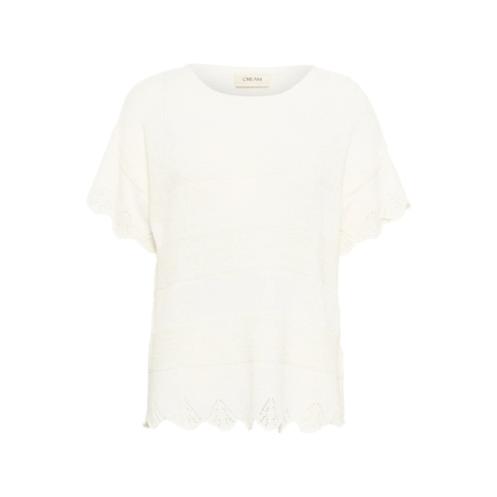 Cream Vrouwelijke Gebreide Trui Snow White Dames