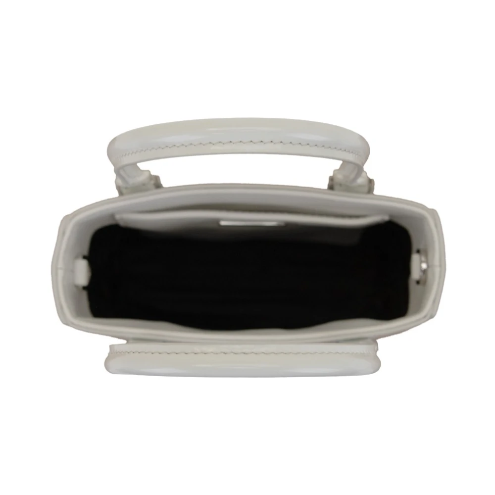 Prada Dames Schoudertas Geborsteld Leer White Dames
