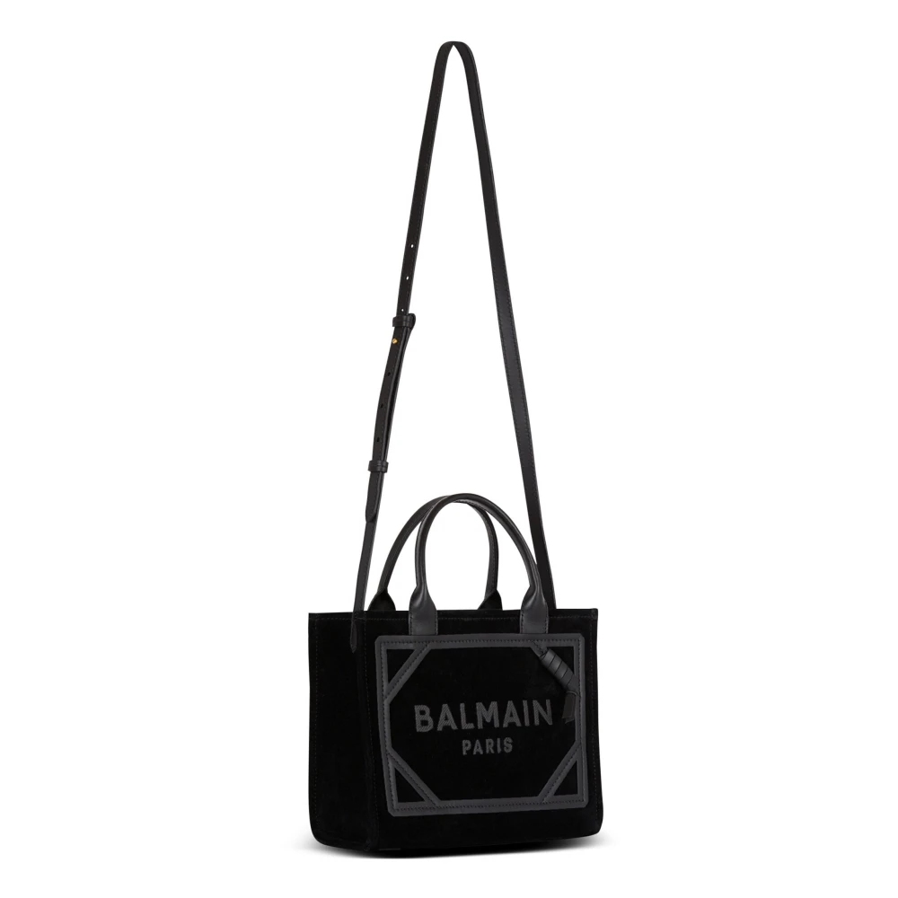 Balmain Noir Shopper Tas Black Dames