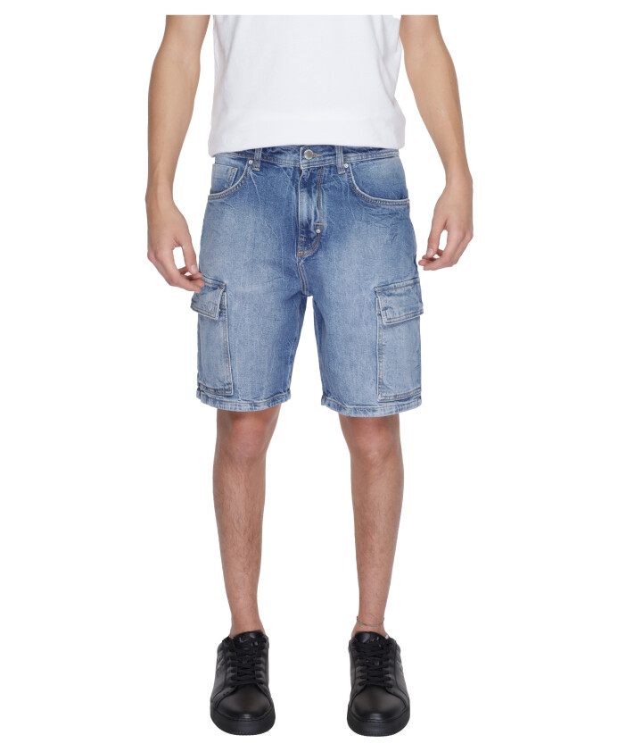 shorts-en-coton-bleu-a-effet-use