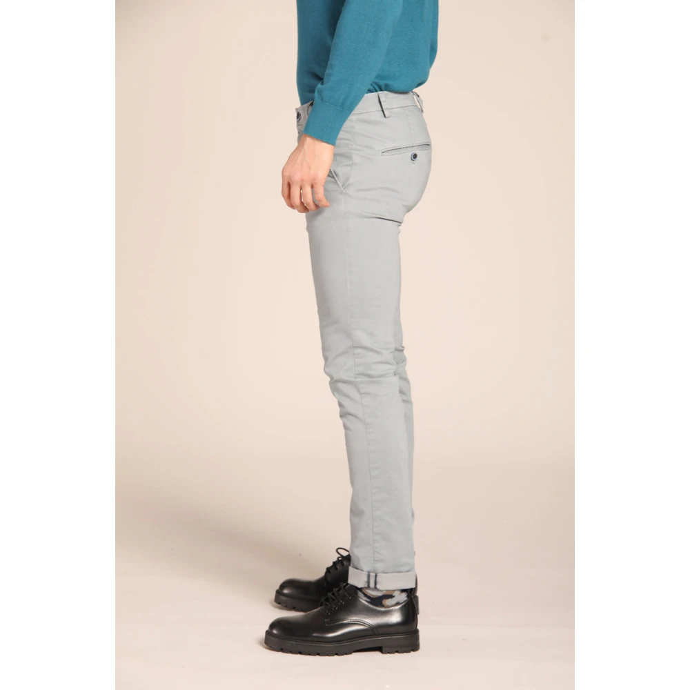 Mason's Milano Style Chino Broek Extra Slim Fit Gray Heren