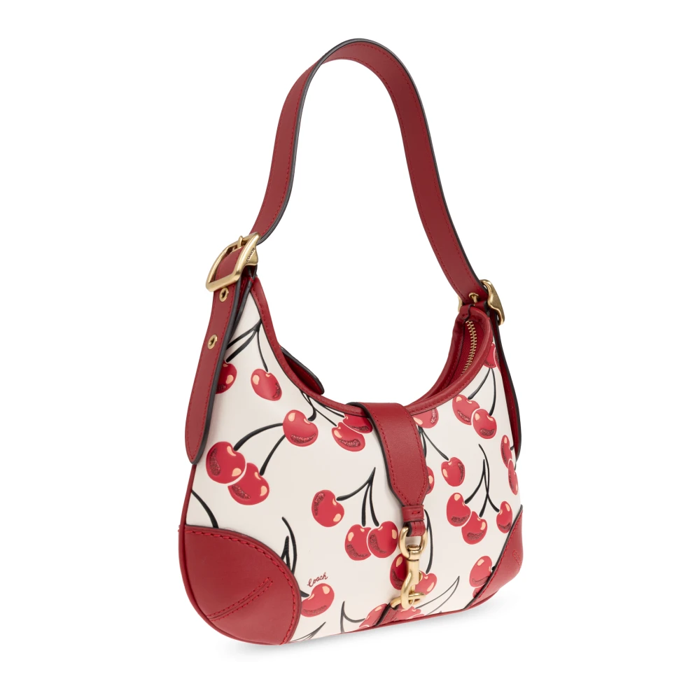 Coach Schoudertas Hamptons met print Beige Dames