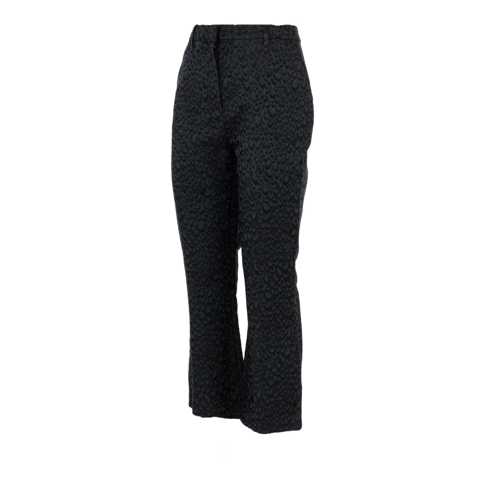 Manila Grace Elegante Damesbroek Blauw Nacht Blue Dames