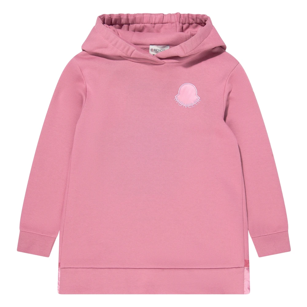 Moncler Girls Pink Dresses, 12 Y, Hooded Jumper Dress
