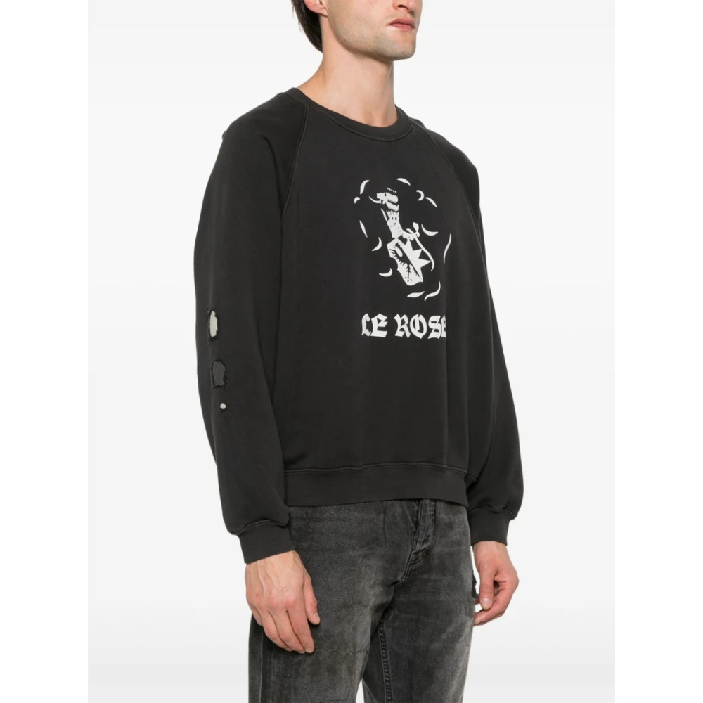 Enfants Riches Déprimés Oversized Sweater met Grafische Print Black Heren