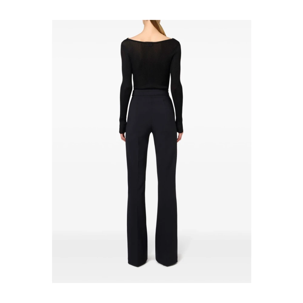 Elisabetta Franchi Palazzo Broek met Kettingriem Black Dames
