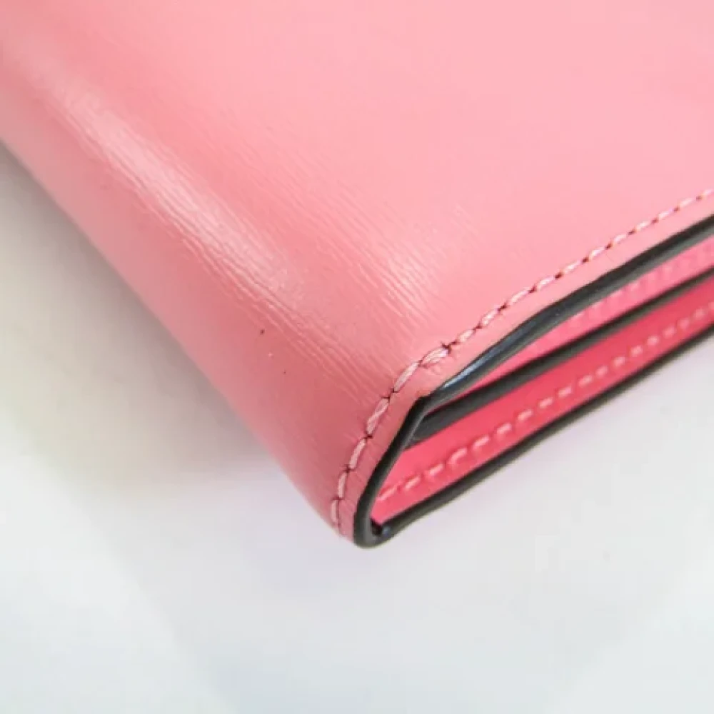 Delvaux Pre-owned Leather wallets Pink Dames