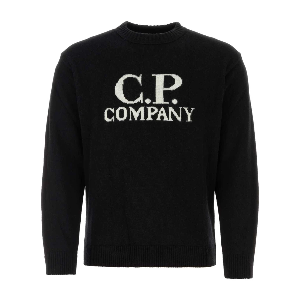 C.P. Company Zwarte wollen trui Black Heren