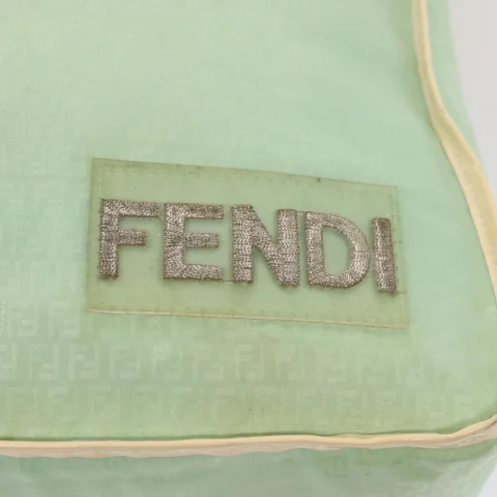 Fendi Vintage Pre-owned Canvas fendi-bags Green Dames