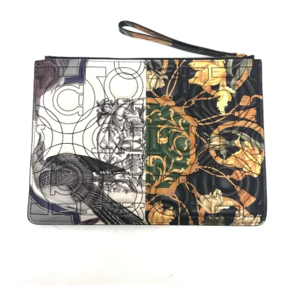 Salvatore Ferragamo Pre-owned Leather clutches Multicolor Heren