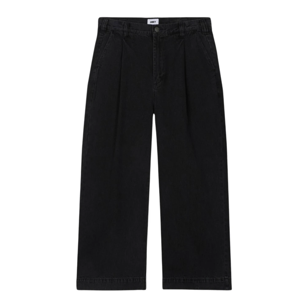 Obey - Jeans > Wide Jeans - Black - Obey - Modalova