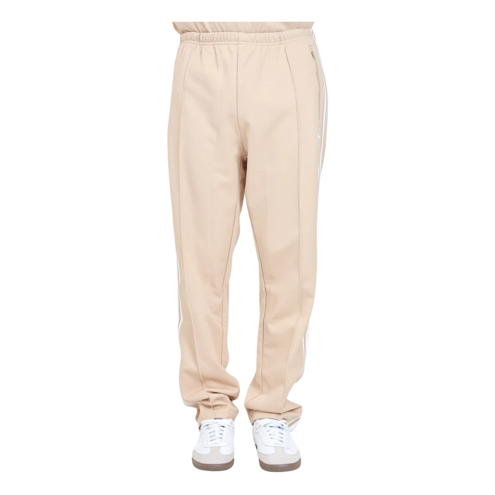 adidas Originals Klassieke Sportieve Beckenbauer Broek Beige Heren