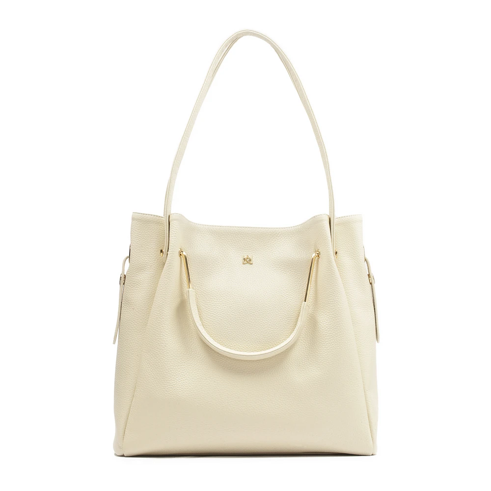 Kazar Grote handtas met dubbele handvatten Beige Dames