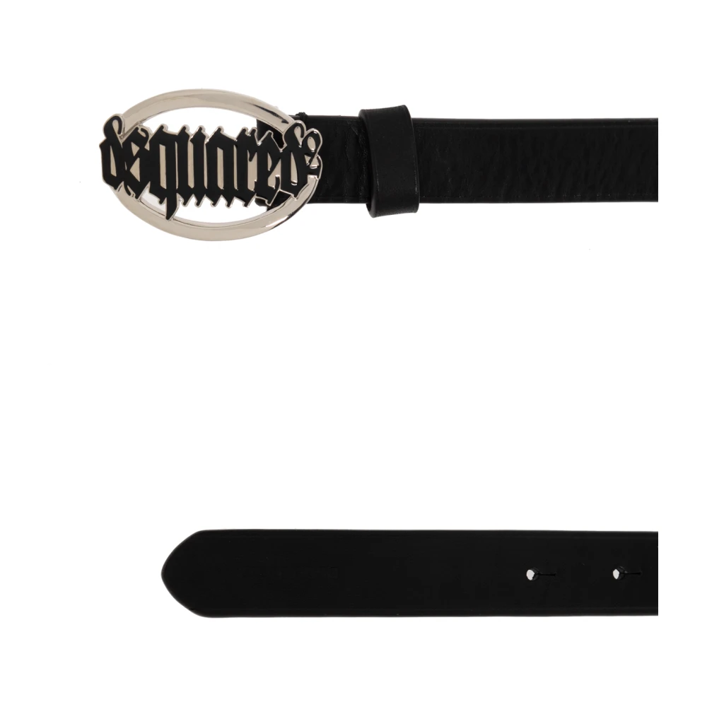 Dsquared2 Leren riem Black Dames