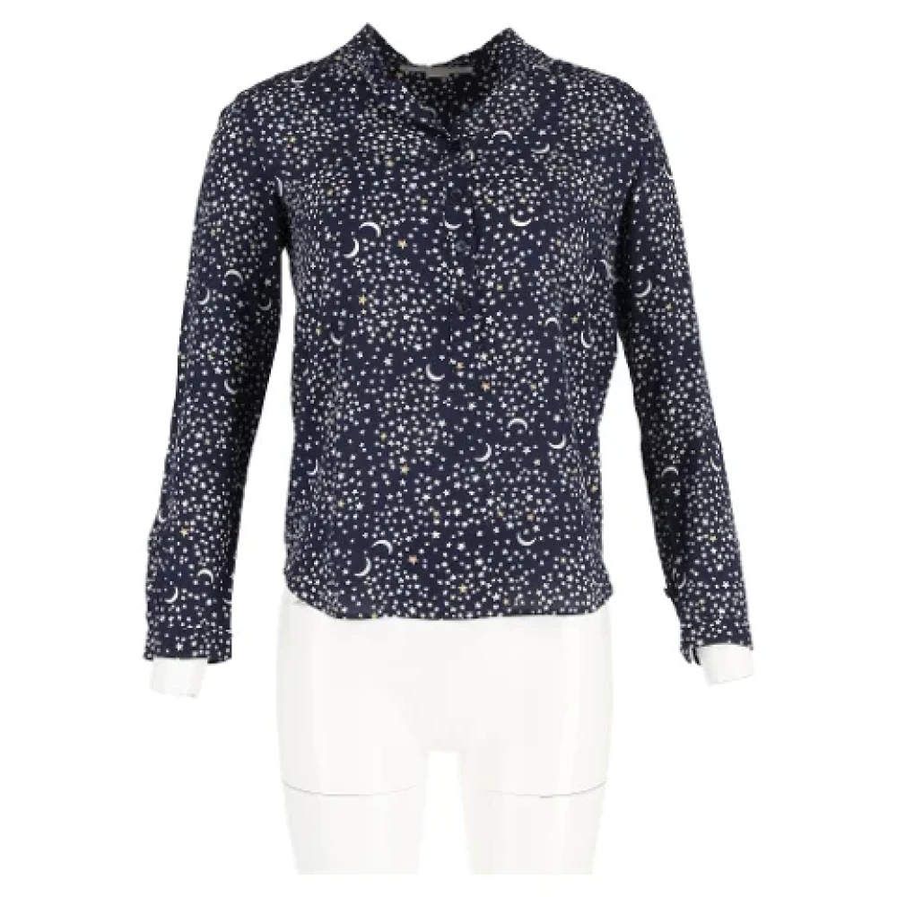 Stella McCartney Pre-owned Silk tops Blue Dames