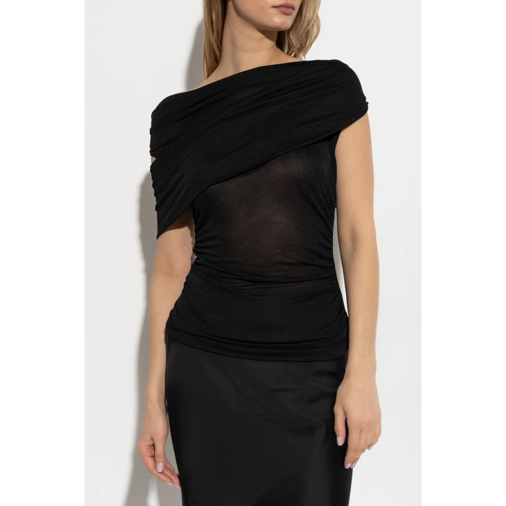 Blumarine Draped top Black Dames