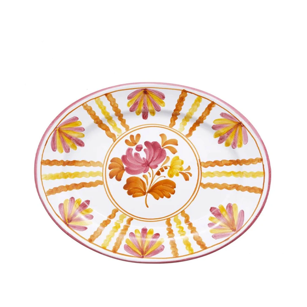 Cabana Bloemig Ovaal Serveerbord Multicolor Unisex