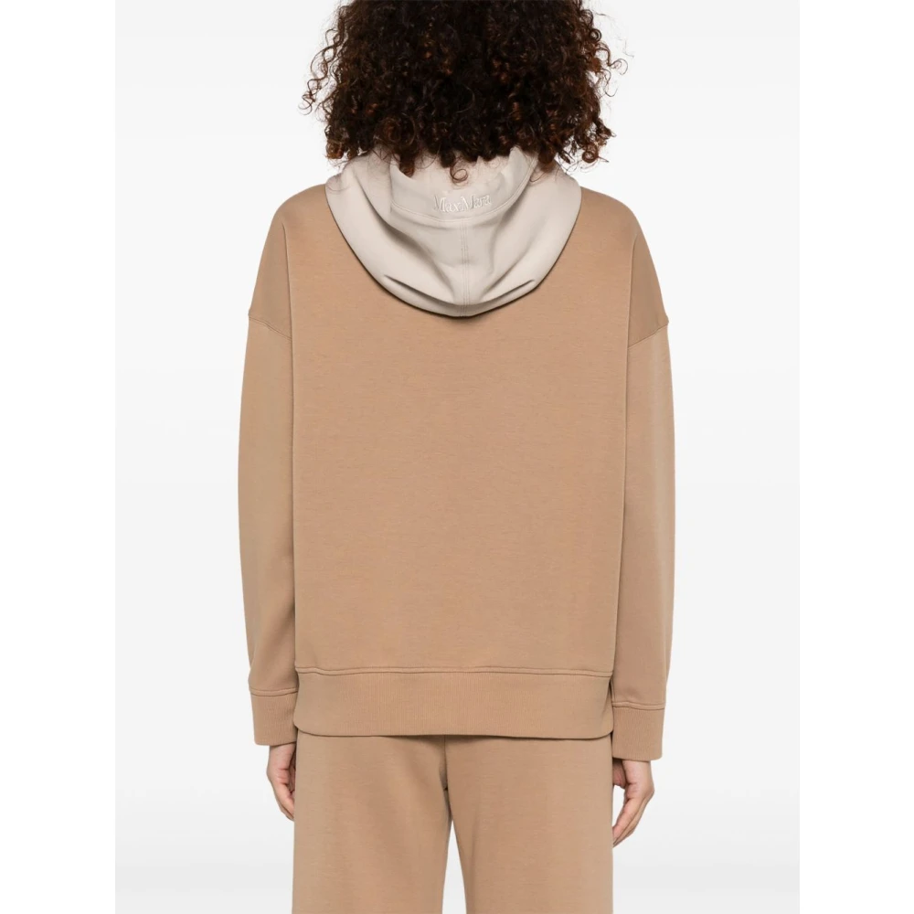 Max Mara Beige Hoodie met Voorzak Brown Dames