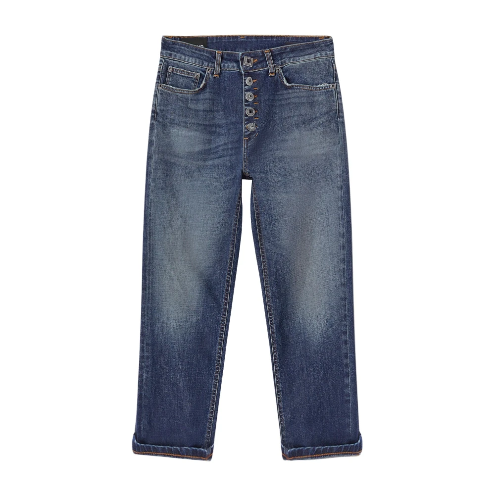 Dondup 800 Cropped Jeans Koons Gioiello Blue Dames