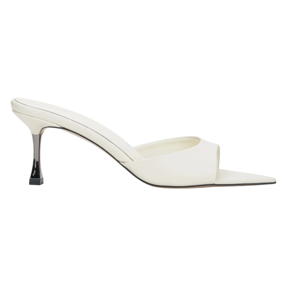 Estro Beige Pointed Open-Toe Heeled Mules - Female - Heeled Mules - 5 Uk - Shoes