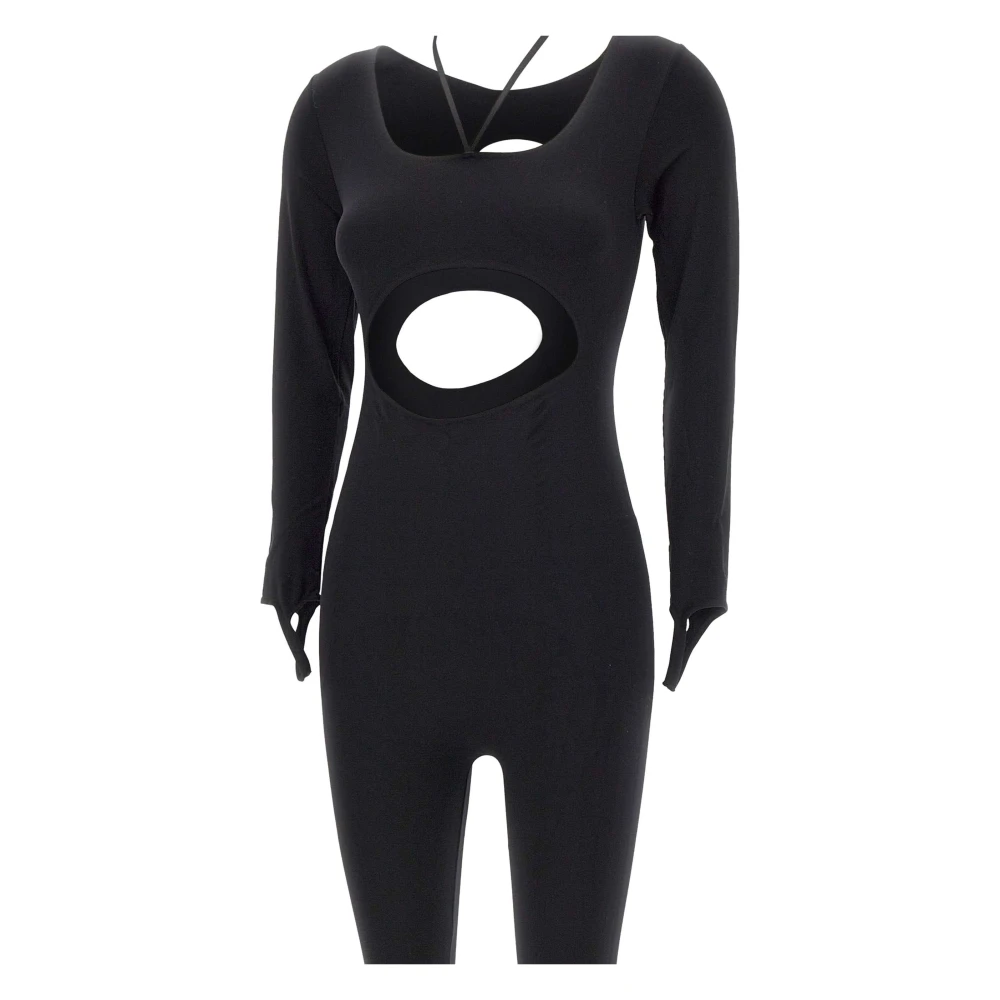 Andrea Adamo Zwart Sculpting Jumpsuit met Cut-Out Details Black Dames