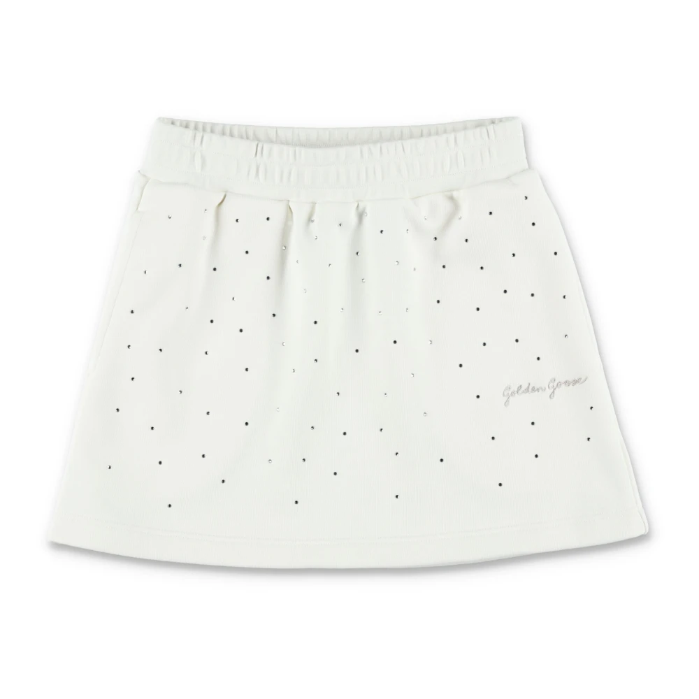 Golden Goose Girls White Skirt Fleece - Kids Skirts - 12 Y - Kids