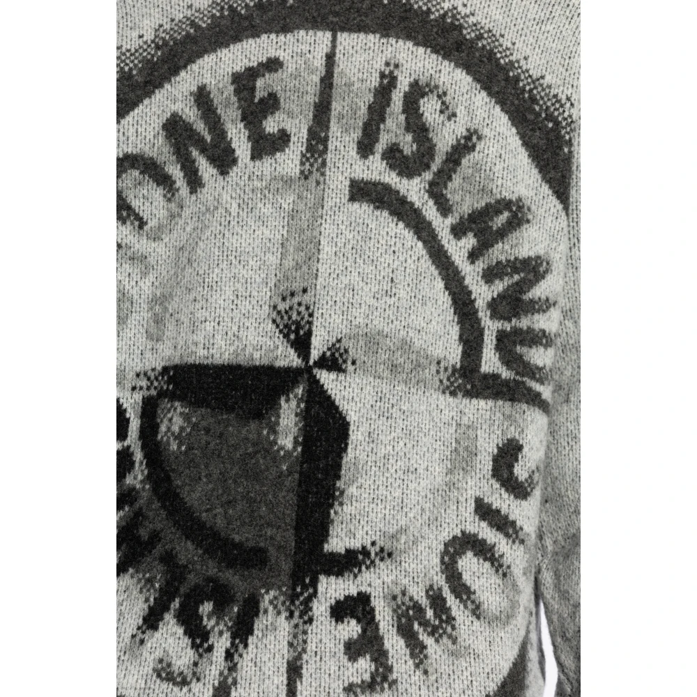 Stone Island Trui met logo Gray Heren