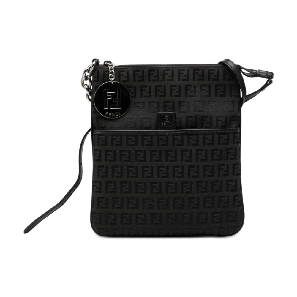 Fendi Vintage Donna Nero Pre-Owned Borsa A Tracolla Quadrata
