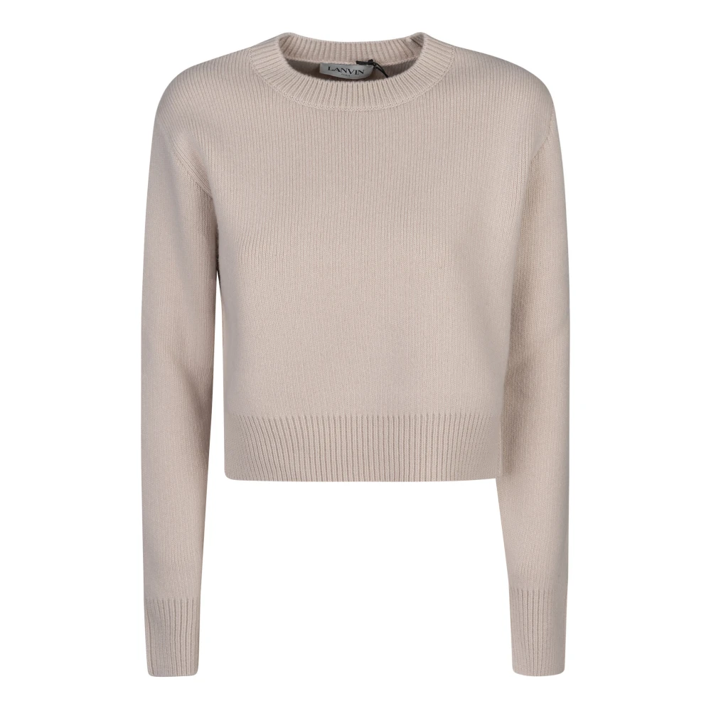 Lanvin Neutrale Gebreide Trui Beige Dames