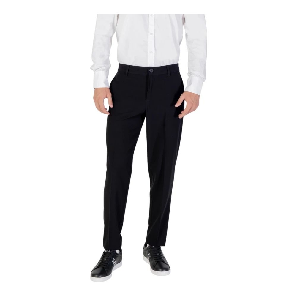 Armani Exchange Men's Black Regular/Comfort Trousers Xm000346 Af10897, Chinos, W34, Trousers