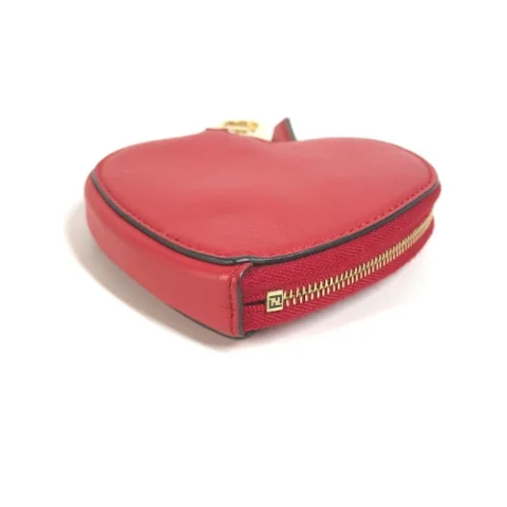 Fendi Vintage Pre-owned Leather wallets Red Dames