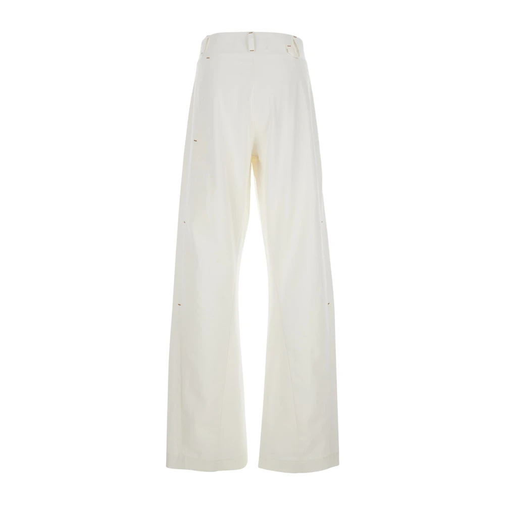 Jacquemus Witte Denim Jeans Scala White Heren