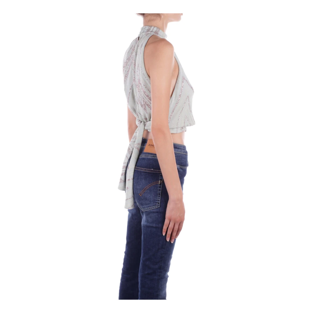 Liu Jo Knopen Achter Top Collectie 1 Gray Dames