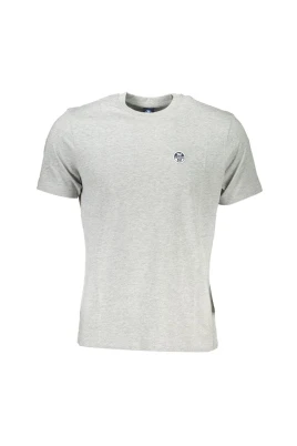 Grå Bomull Logot-shirt