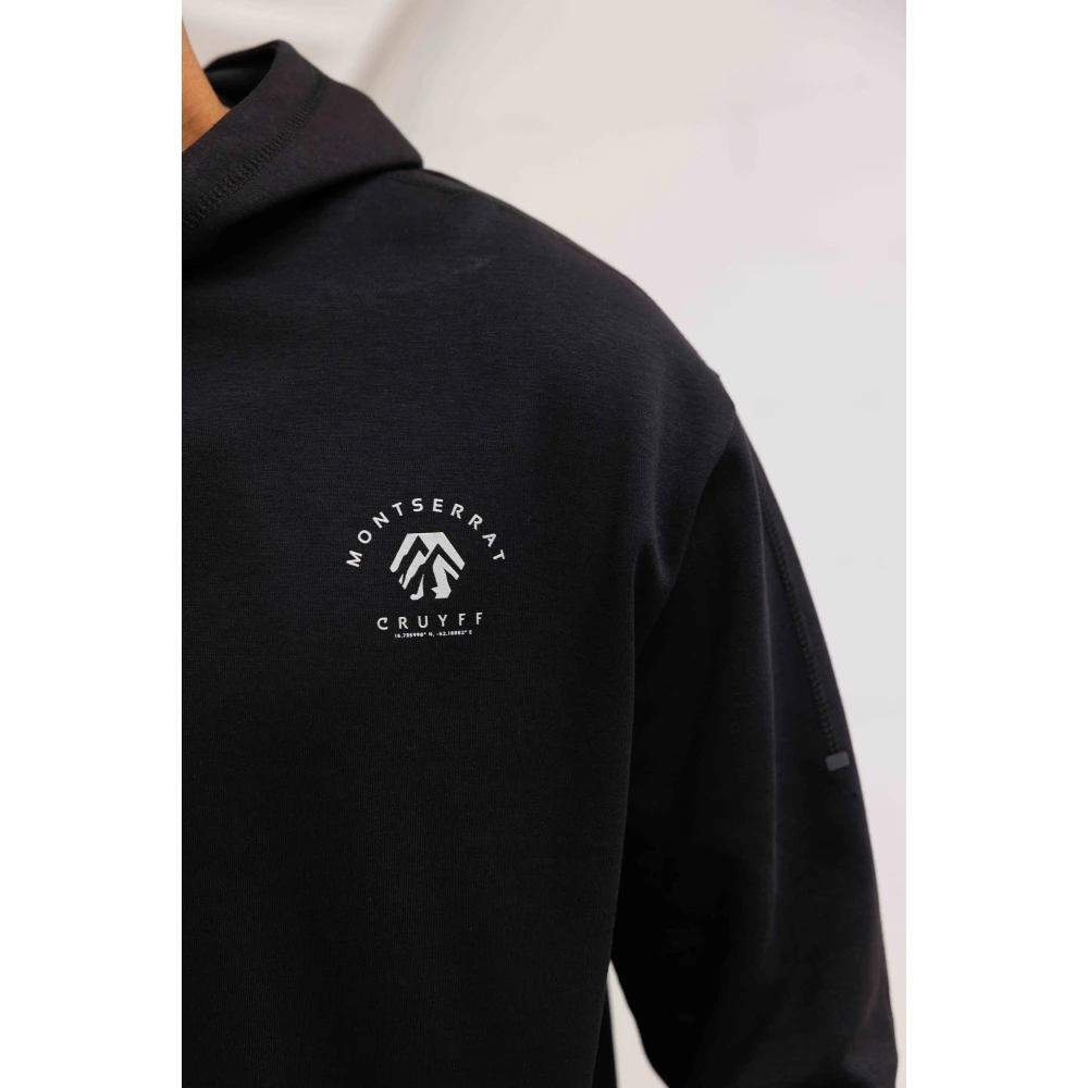 Cruyff Zwarte Meta Hoodie Heren Black Heren