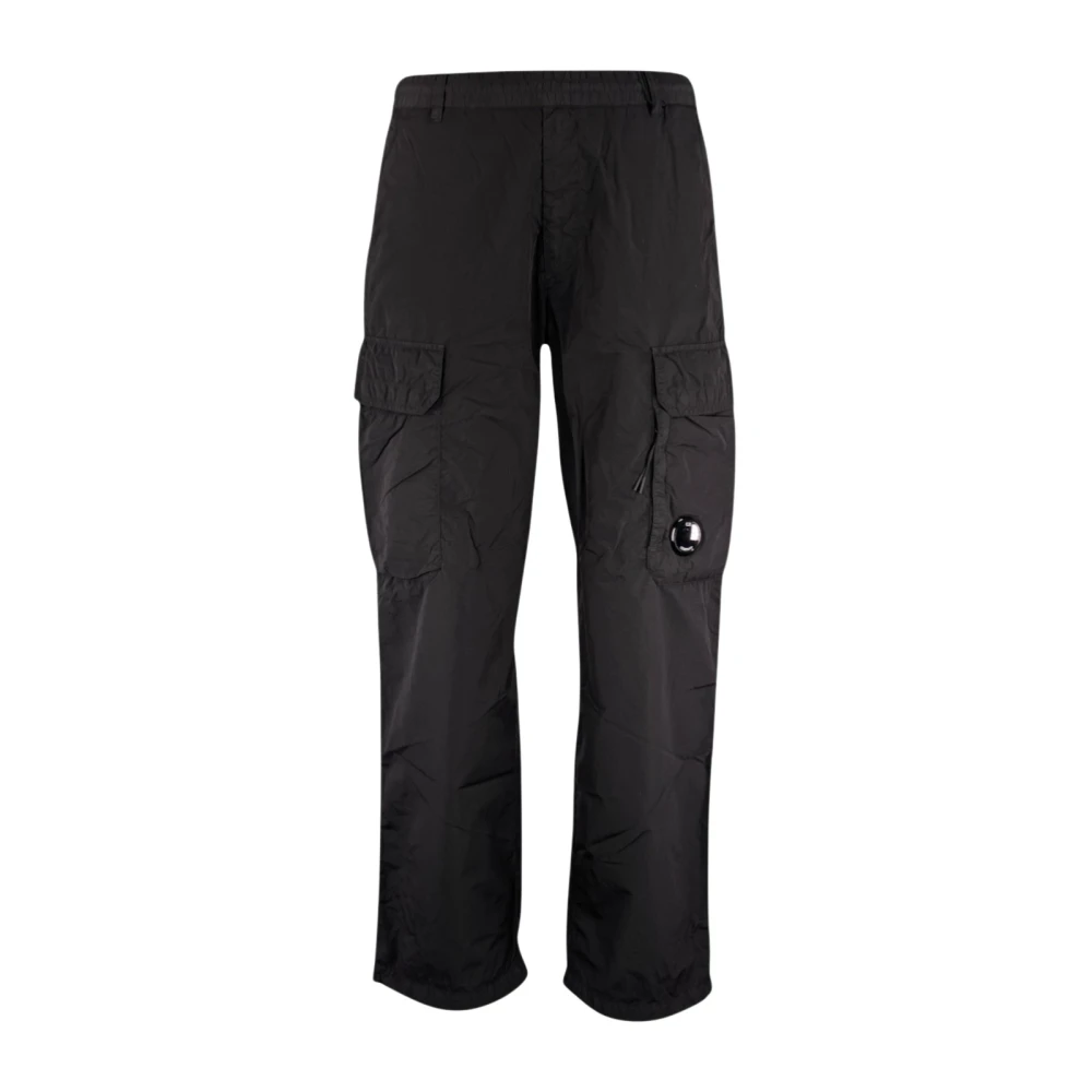 C.p. Company Men's Black Slim-Fit Trousers, L, Cargo Pant