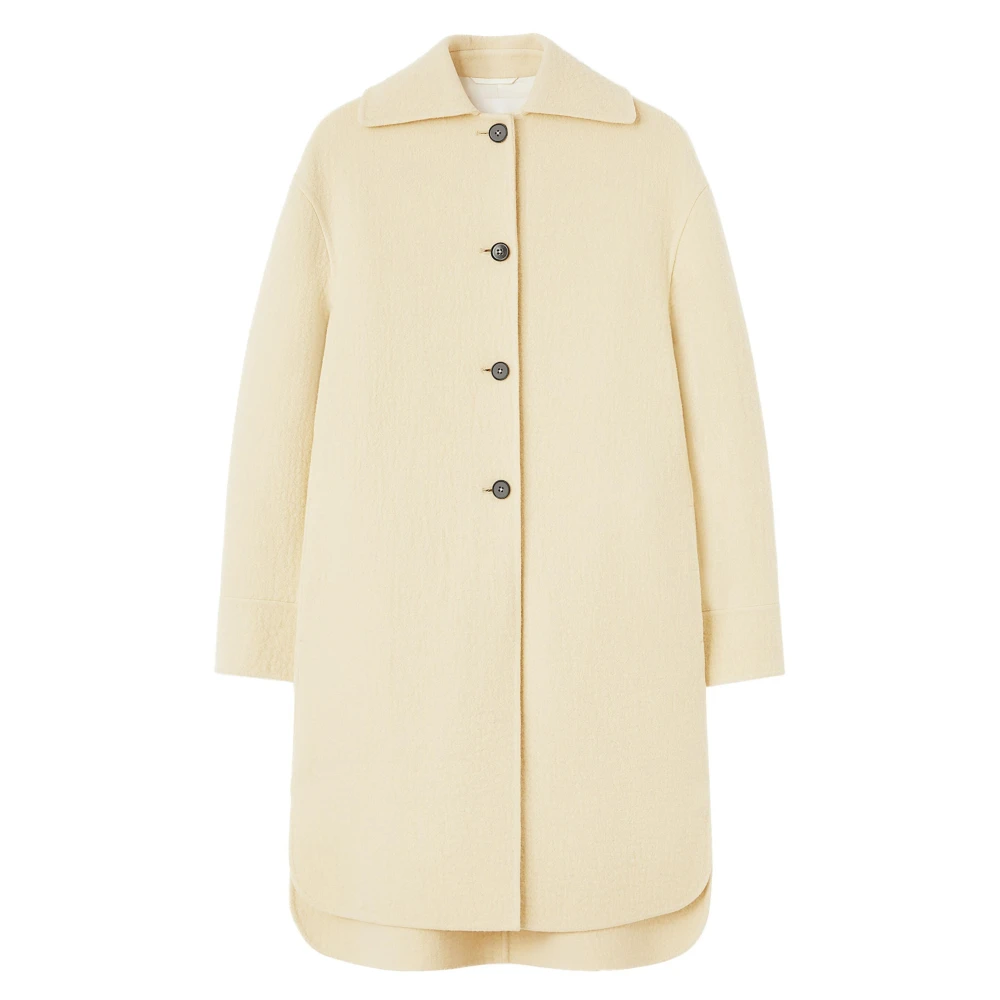 Jil Sander Stijlvolle Jas voor Mannen Beige Dames