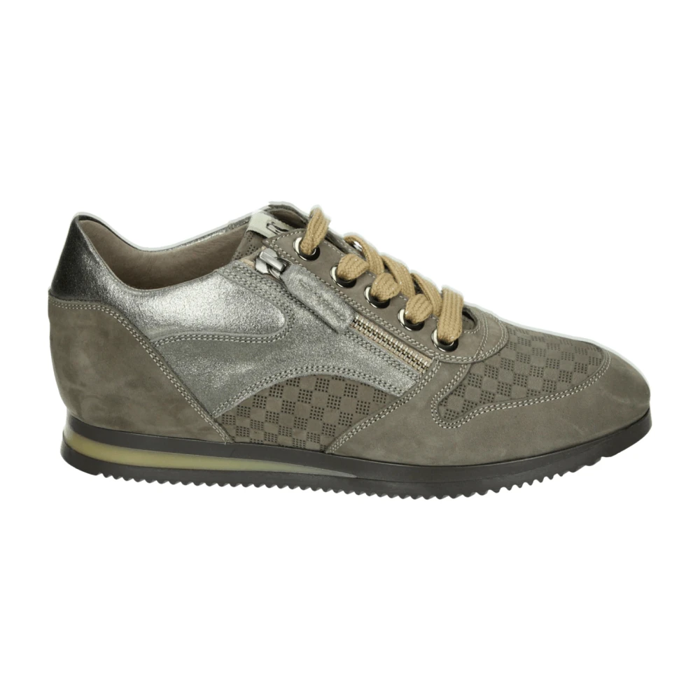 DL Sport Sportieve Lage Damesschoenen Taupe 5476 Dames Schoenen Bruin