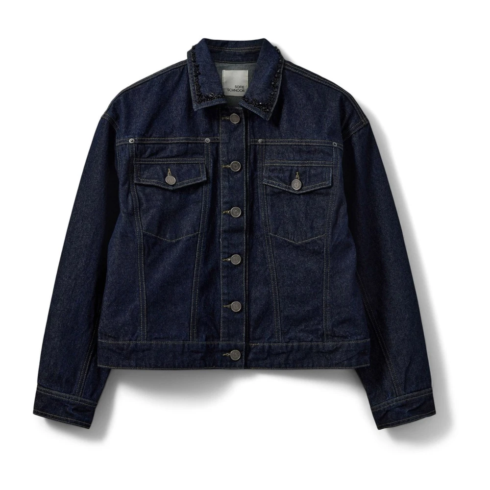 Sofie Schnoor Blue Denim Jackets, Female, Xs, Denim Jacket