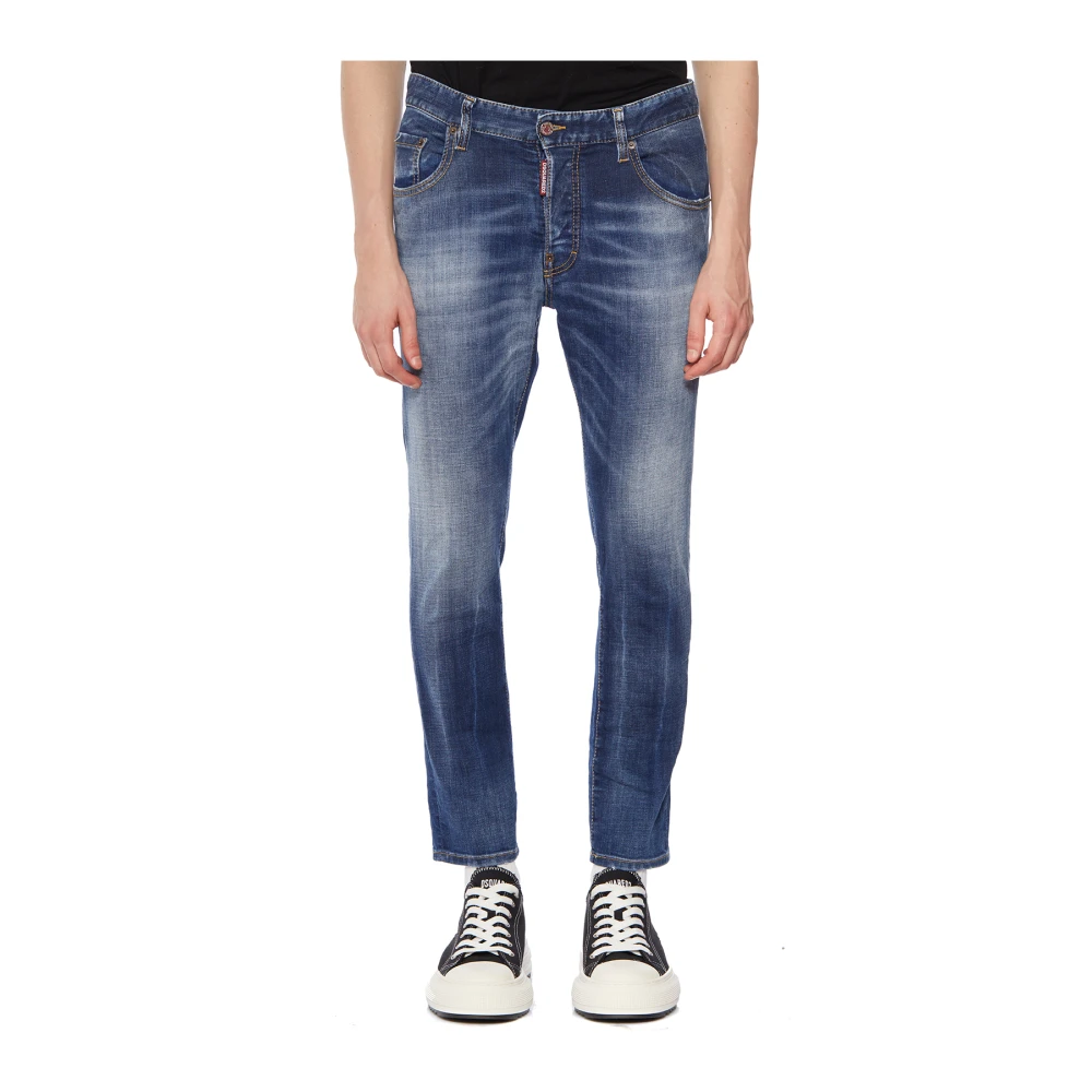 Dsquared2 Slim-Fit Skater Jeans Blue Heren