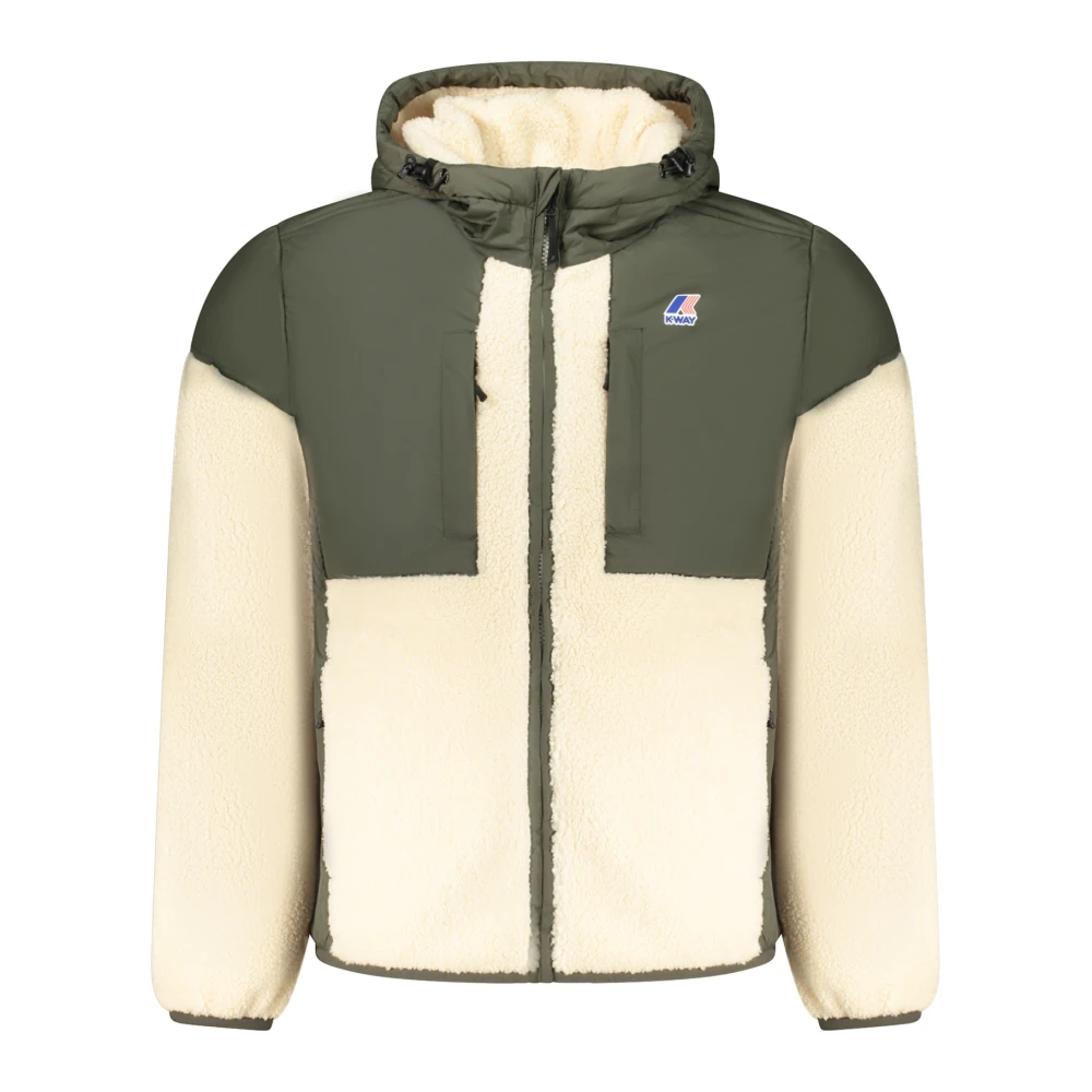 K-Way Le Vrai 4.0 Samson Orsetto Sherpa Jacket Women's Khaki/Ecru Medium - La Redoute - Image 3