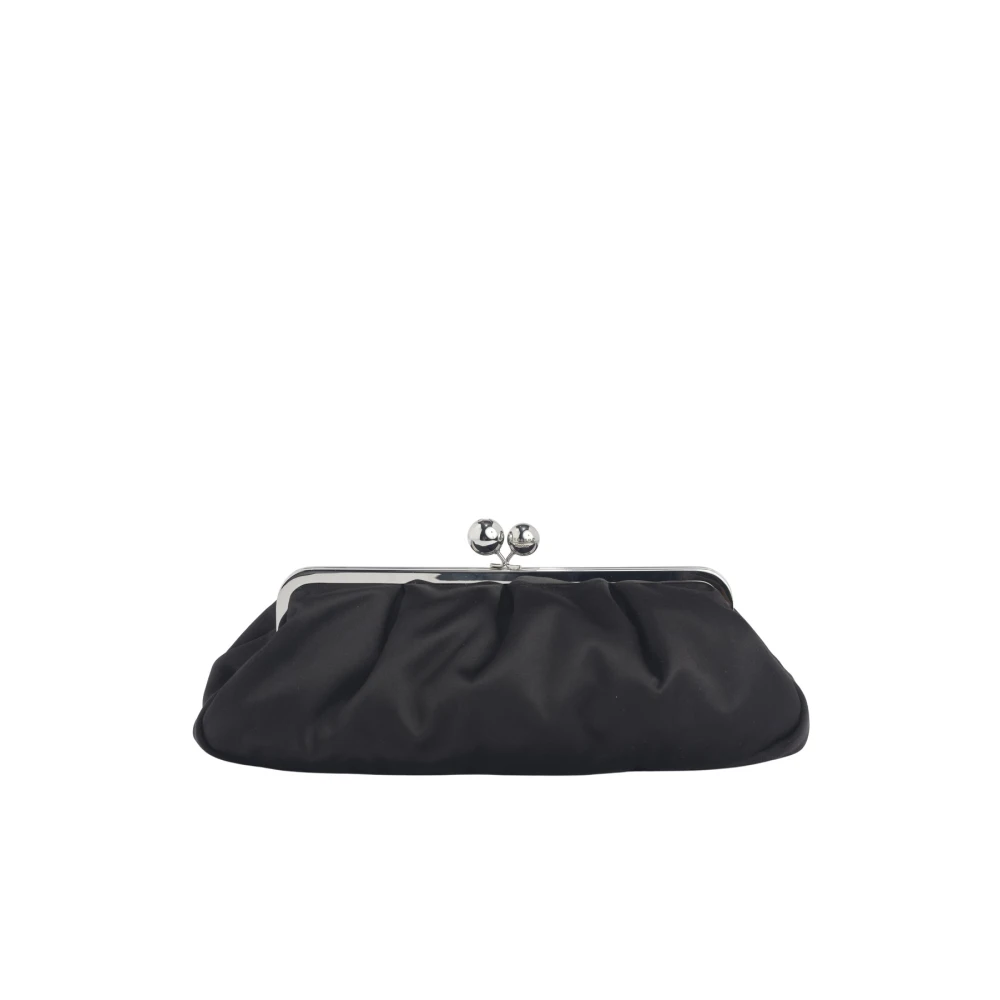 Max Mara Zwarte Satijnen Pasticcino Tas Black Dames