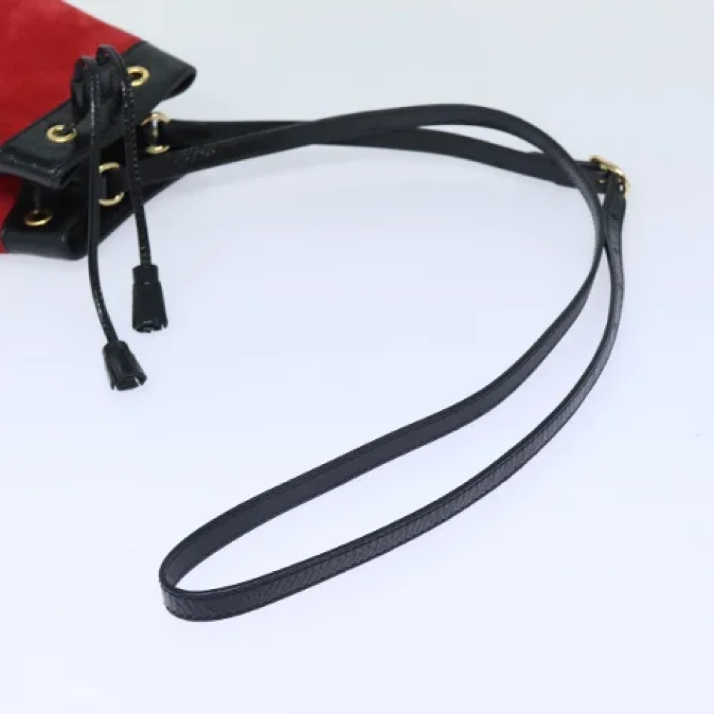 Gucci Vintage Pre-owned Suede gucci-bags Red Dames