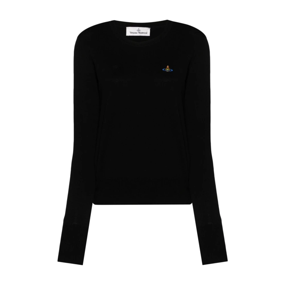 Vivienne Westwood Donna Nero - Maglione Con Logo Orb - Knitwear - S