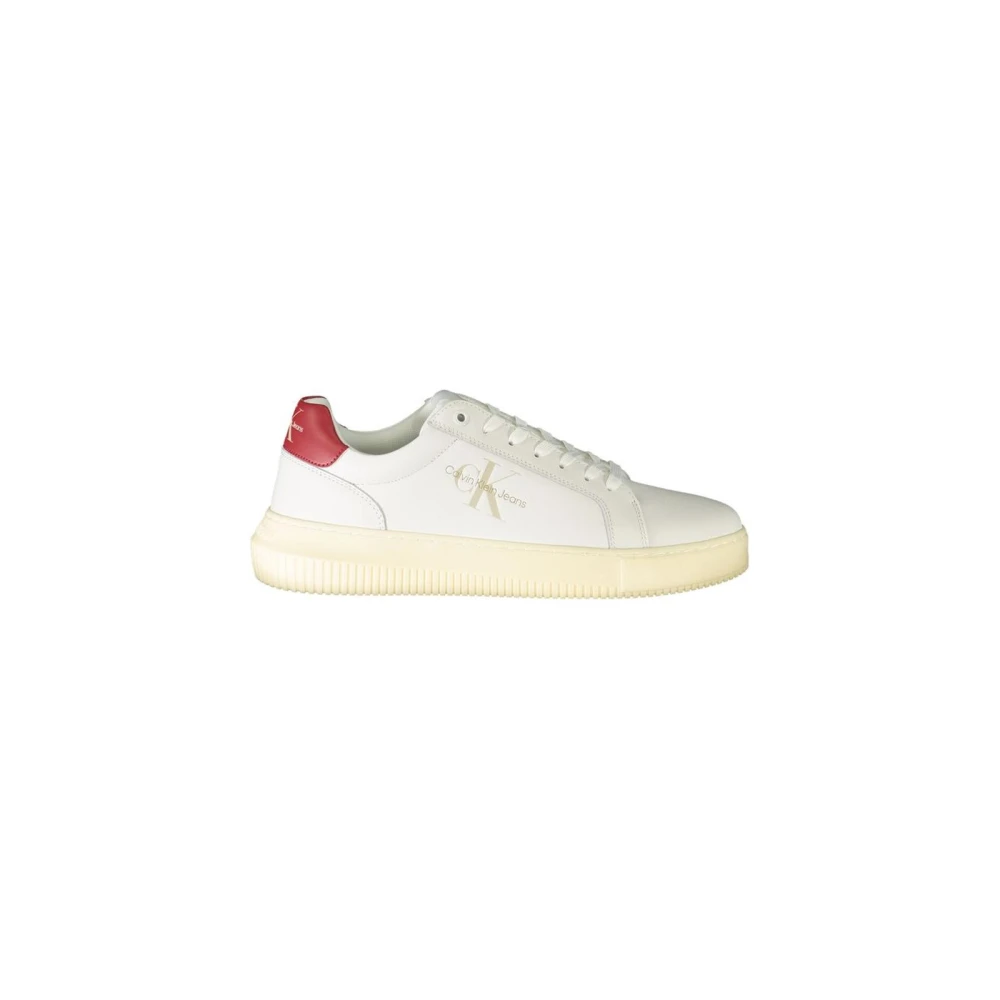 Calvin Klein Men's White Sneakers, 7 Uk, Modern Trainers Model Yw0yw00022
