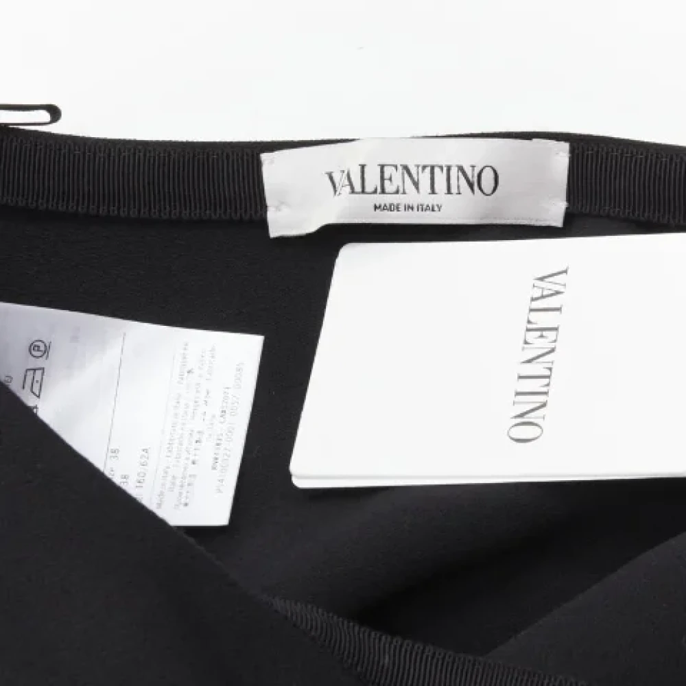 Valentino Vintage Pre-owned Wool bottoms Black Dames