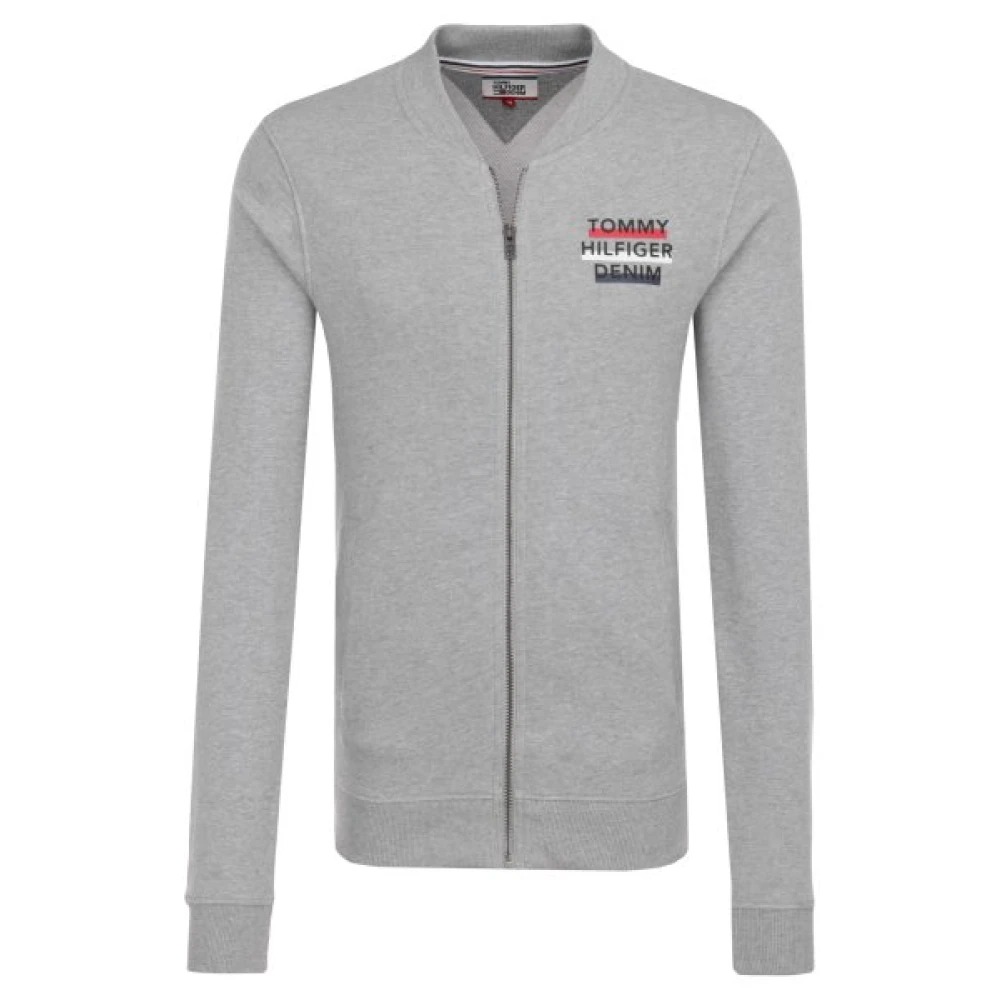Tommy Hilfiger Men's Gray Zip Jumper - Zip-Throughs - Xs - Sweatshirts & Hoodies