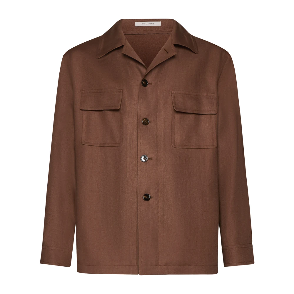 Tagliatore Field Jacket Coats Brown Heren