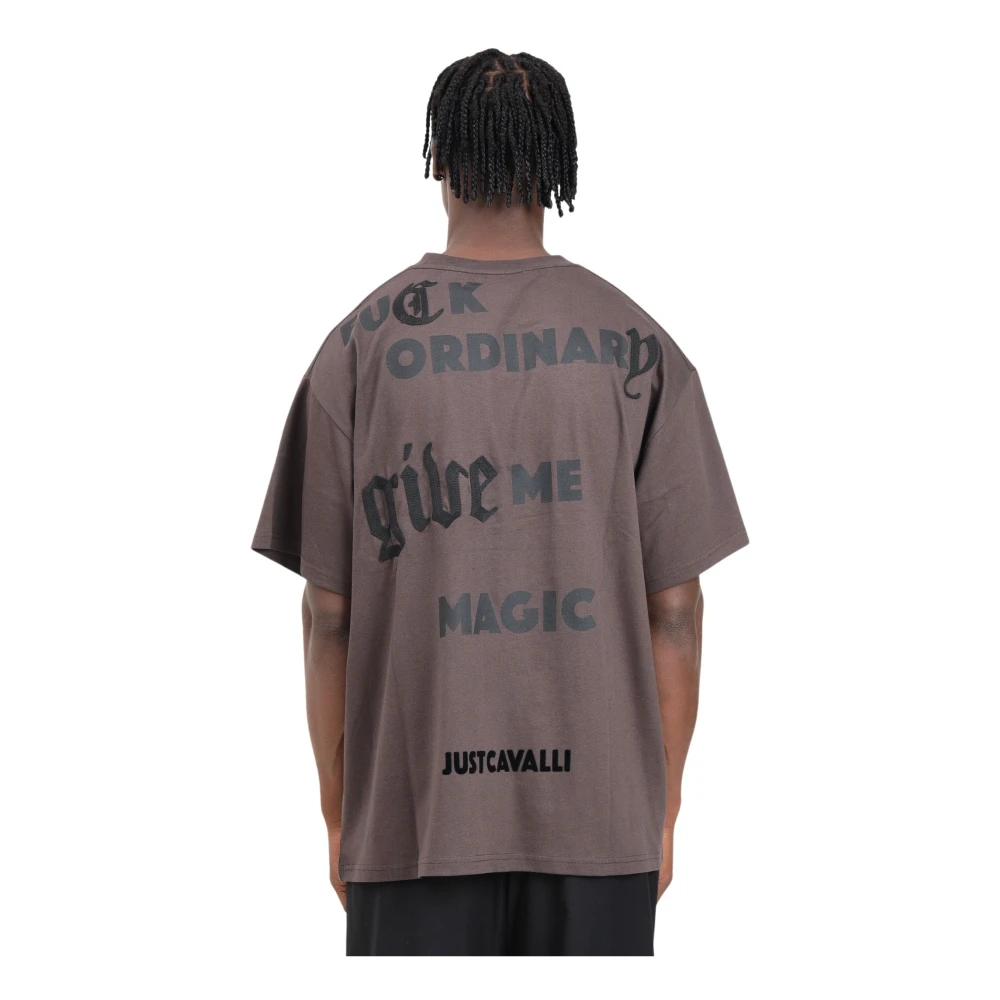 Just Cavalli Stijlvolle T-shirts en Polos Brown Heren