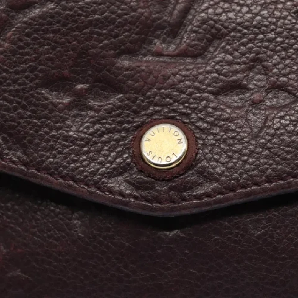 Louis Vuitton Vintage Pre-owned Leather wallets Purple Dames